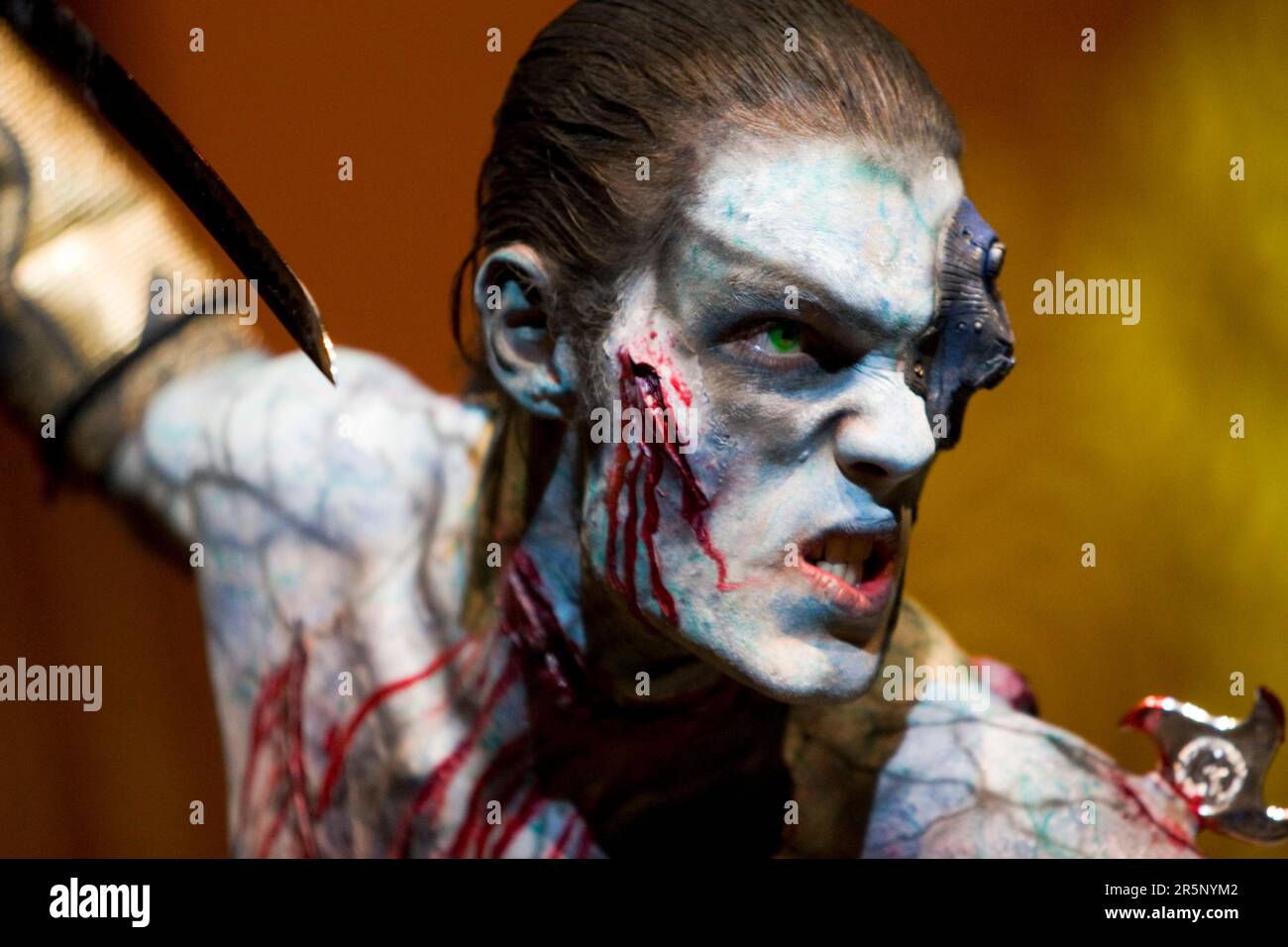 La creazione di Julian Bartram modellato da Nathan Mitchell nella categoria fantasy Special Effects al New Zealand Body Art Awards 2009, Foto Stock