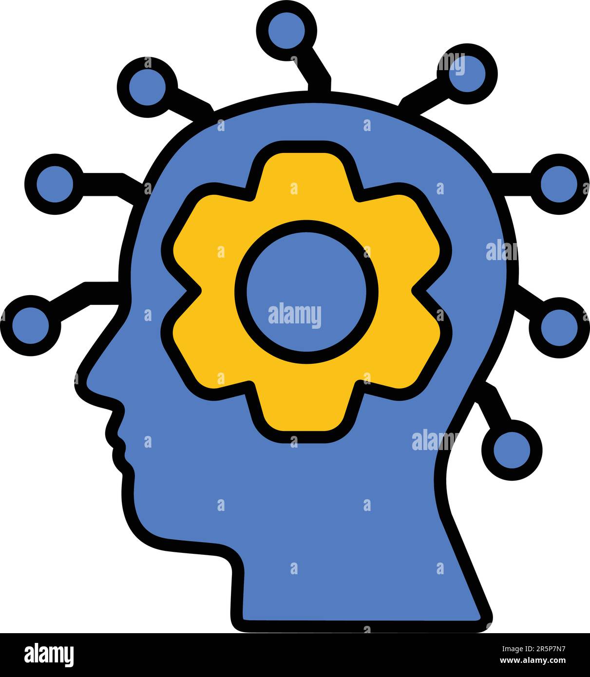 Sviluppo di idee, icona creativa. Uso commerciale, file stampati e presentazioni, materiali promozionali, Web o qualsiasi tipo di progetto di progettazione. Illustrazione Vettoriale