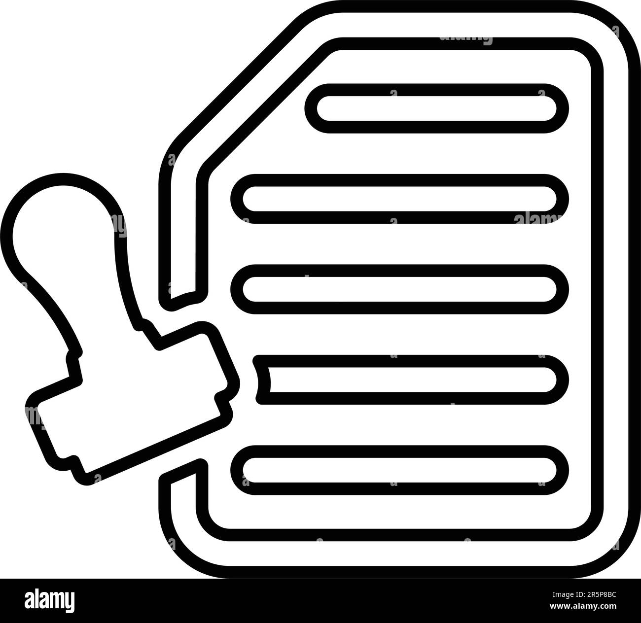 Linea di autorità e responsabilità. Semplice illustrazione vettoriale per Web, file di stampa, grafica o scopi commerciali. Illustrazione Vettoriale