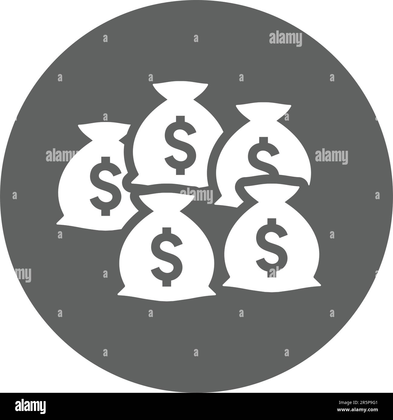 Crescita, crescita, icona del denaro. Uso commerciale, file stampati e presentazioni, materiali promozionali, Web o qualsiasi tipo di progetto di progettazione. Illustrazione Vettoriale