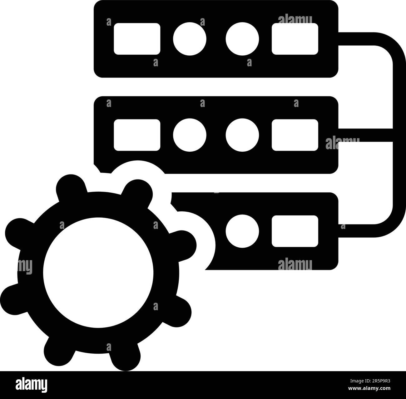 Gestione, gestione dei dati, elaborazione dei dati. Uso commerciale, file stampati e presentazioni, materiali promozionali, Web o qualsiasi tipo di disegno o modello p Illustrazione Vettoriale