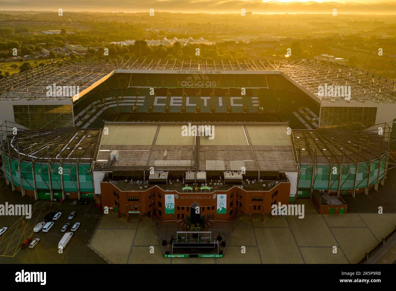Celtic FC, Celtic Park, Glasgow, Scozia, Regno Unito Foto Stock