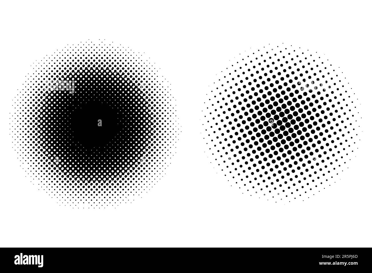 Sfondo astratto bianco e nero con motivo punteggiato ondulato. Effetto mezzitoni. Illustrazione vettoriale Illustrazione Vettoriale