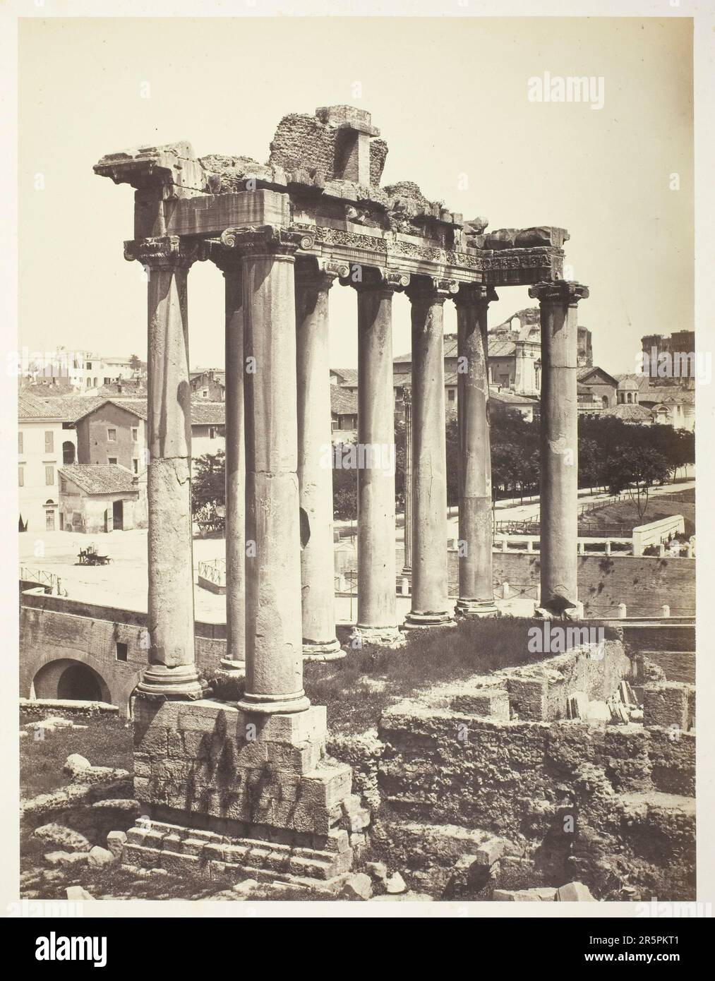 Forum Romanum, Roma Data: 1854/57 artista: Bisson Frères (Louis-Auguste Bisson, francese, 1814–1876 e Auguste-Rosalie Bisson, francese, 1826–1900) Foto Stock