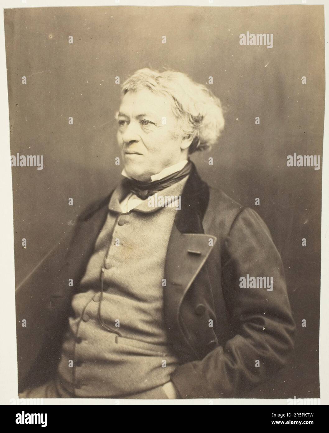 Jean Baptiste Camille Corot Data: c. 1863 artista: Etienne Carjat Francese, 1828–1906 Foto Stock