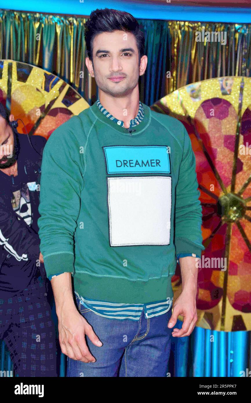 Sushant Singh Rajput, attore indiano, promozione di film di Raabta, Mumbai, India, 26 maggio 2017 Foto Stock