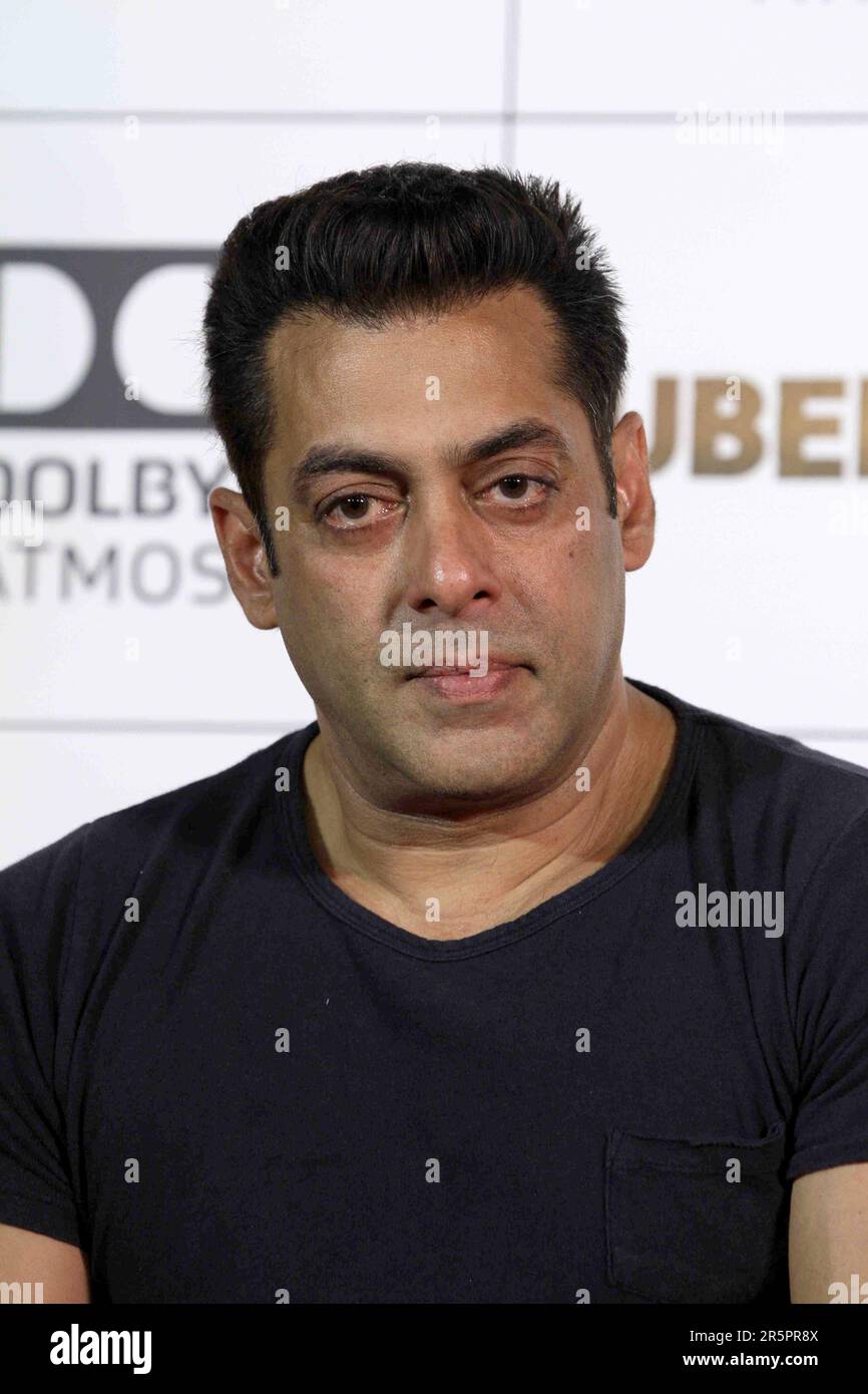 Salman Khan, Salman Salim Abdul Rashid Khan, attore indiano, produttore di film, personalità televisiva, lancio di trailer, Film Tubelight, Mumbai, India, 25 maggio 2017 Foto Stock