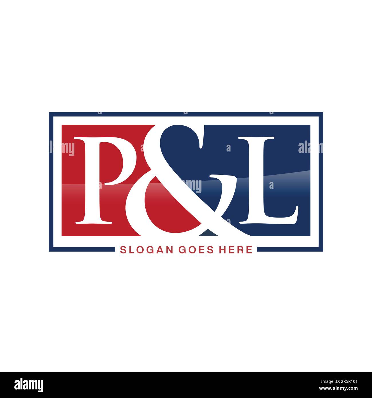Lettera iniziale astratta L e P Linked Logo Illustrazione Vettoriale