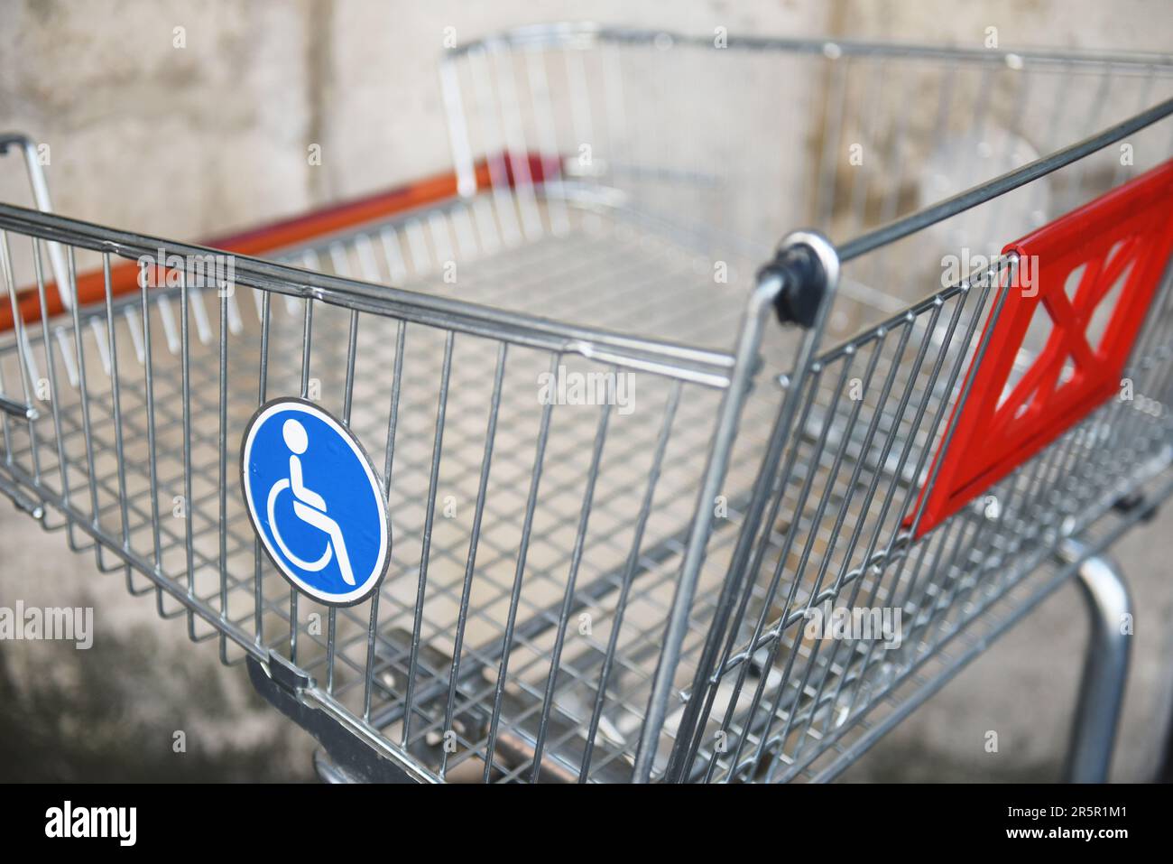 supermercato trollys Foto Stock