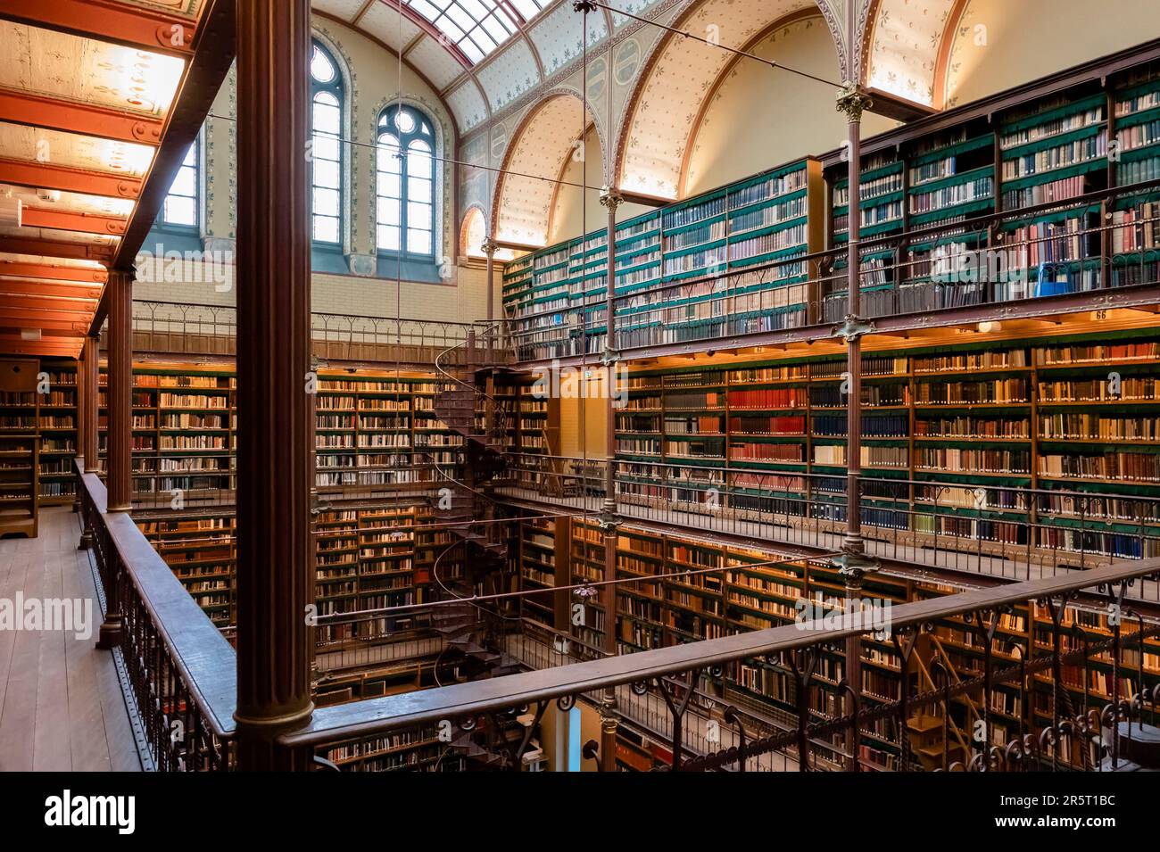 Olanda, Amsterdam, centro, interno del Rijksmuseum, la biblioteca Foto Stock