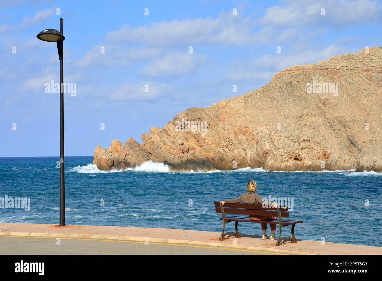 Spagna, Isole Baleari, Minorca, Fornells, ingresso alla baia Foto Stock
