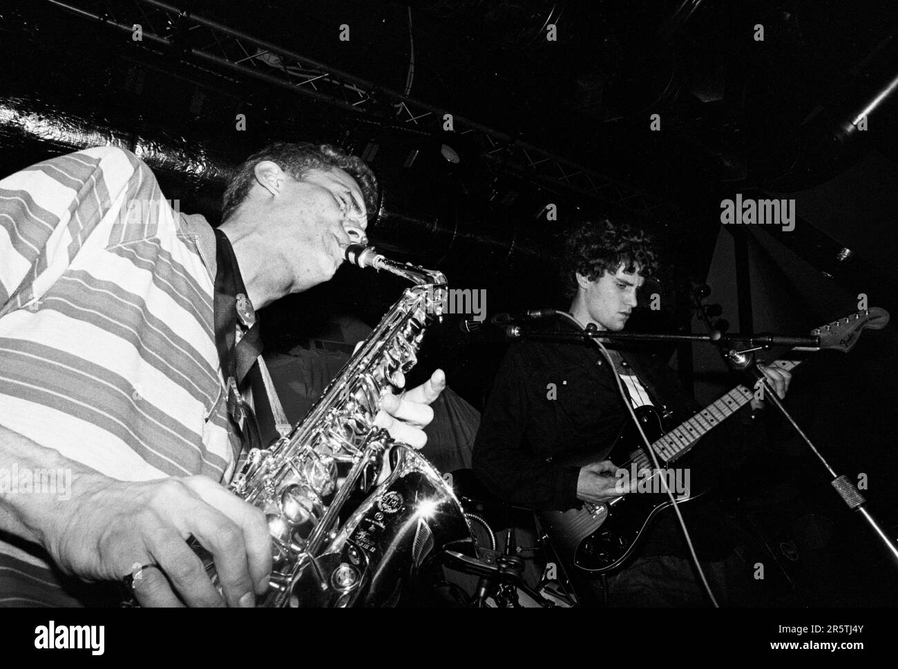 Il gruppo jazz britannico K-Creative suonando dal vivo all'Università di Cardiff il 10 novembre 1992. Fotografia: Rob Watkins Foto Stock