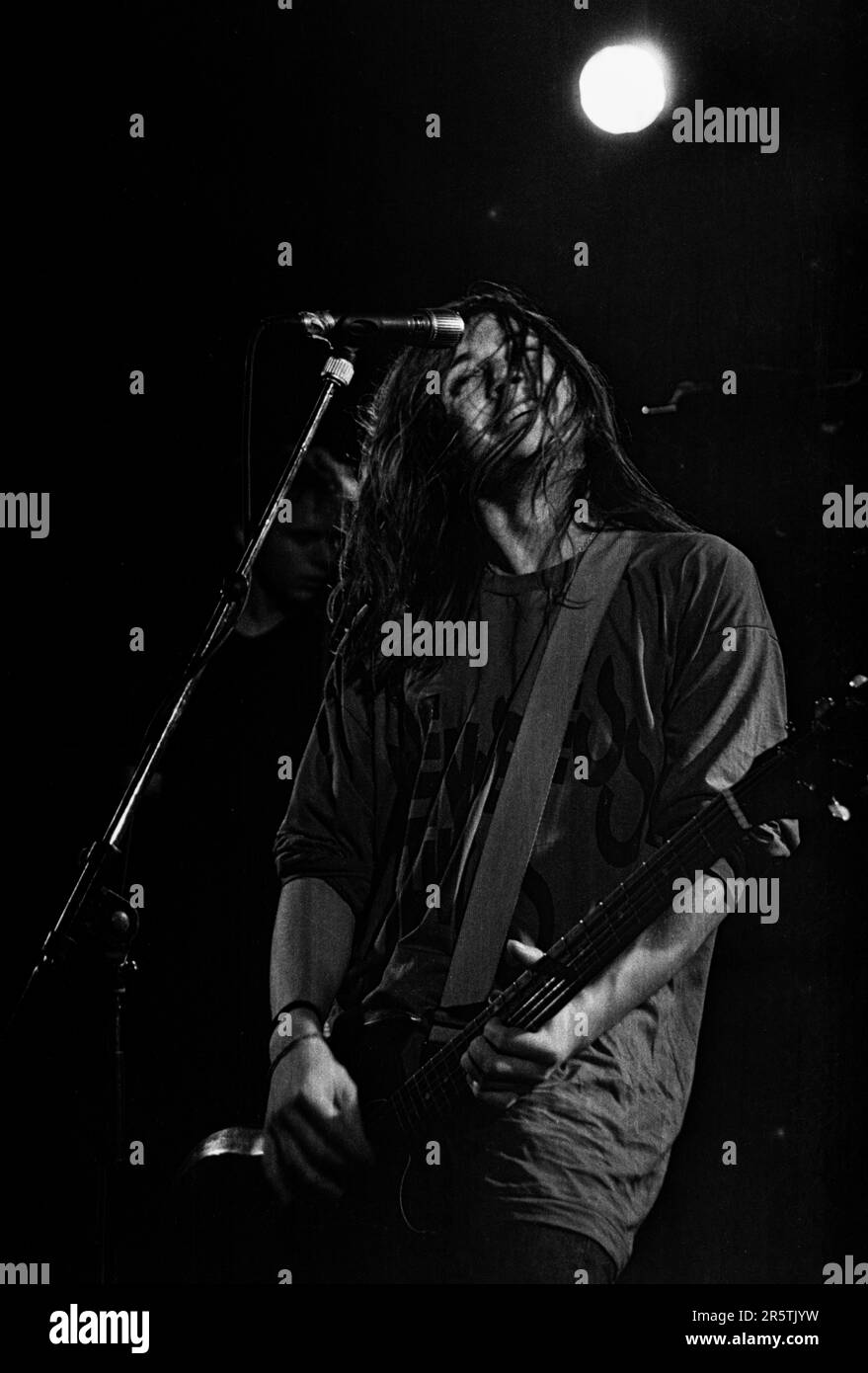 Mark Keds – Mark Myers – cantante e chitarrista con gruppo Grunge Senseless Things alla Cardiff University il 6 novembre 1991. Fotografia: Rob Watkins Foto Stock