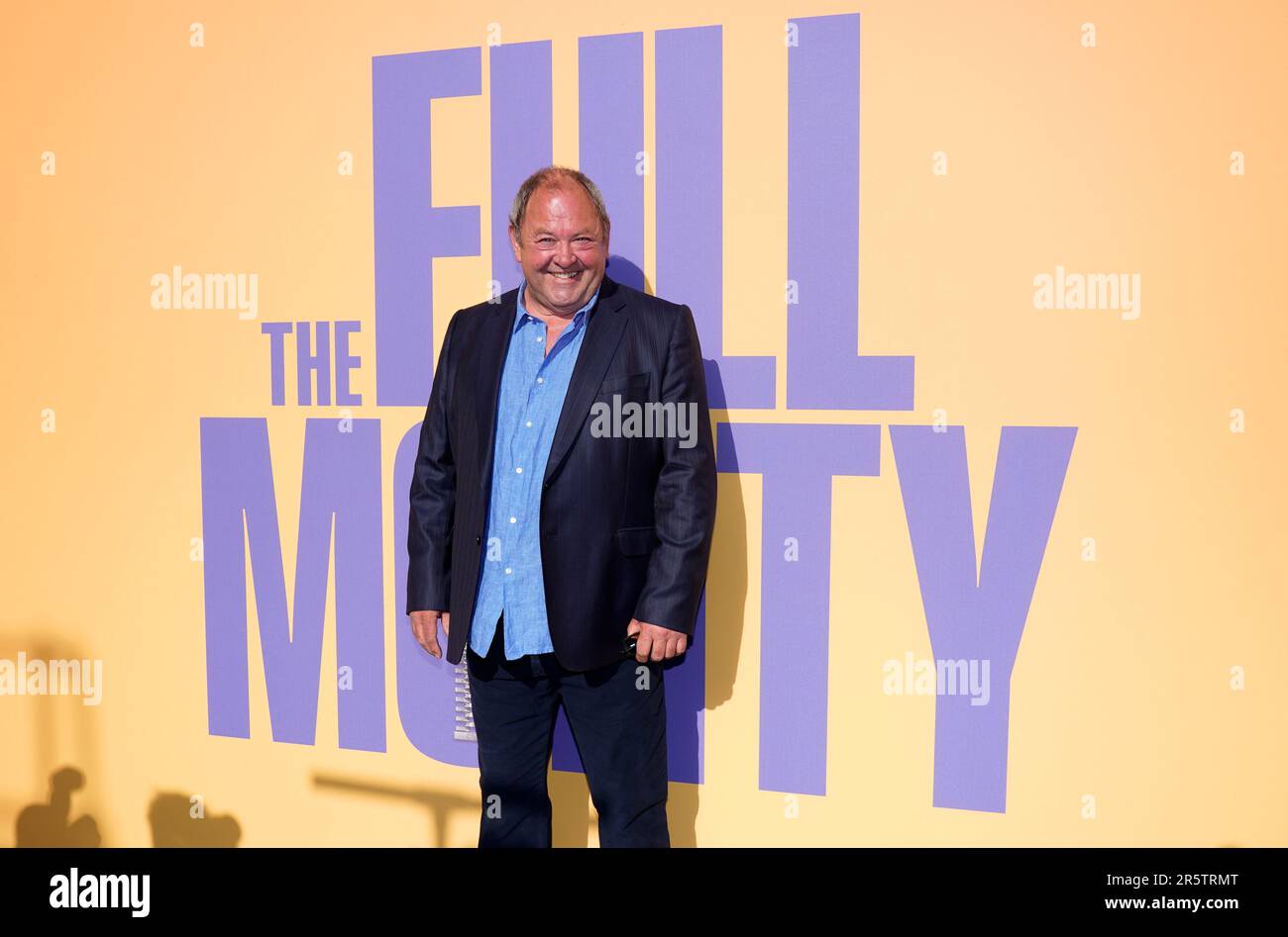 Mark Addy ha partecipato alla prima mondiale del Regno Unito per il Full Monty al Leadmill di Sheffield. Data immagine: Lunedì 5 giugno 2023. Foto Stock