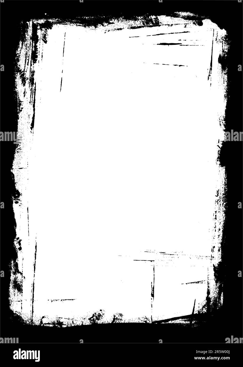 Bordo dei tratti di vernice su uno sfondo isolato Illustrazione Vettoriale