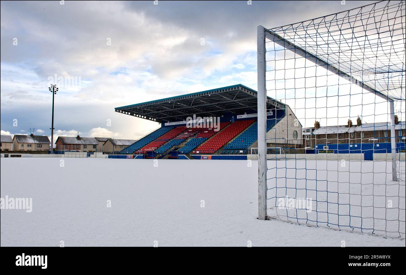 Links Park Stadium, Montrose, Angus, Scozia Foto Stock