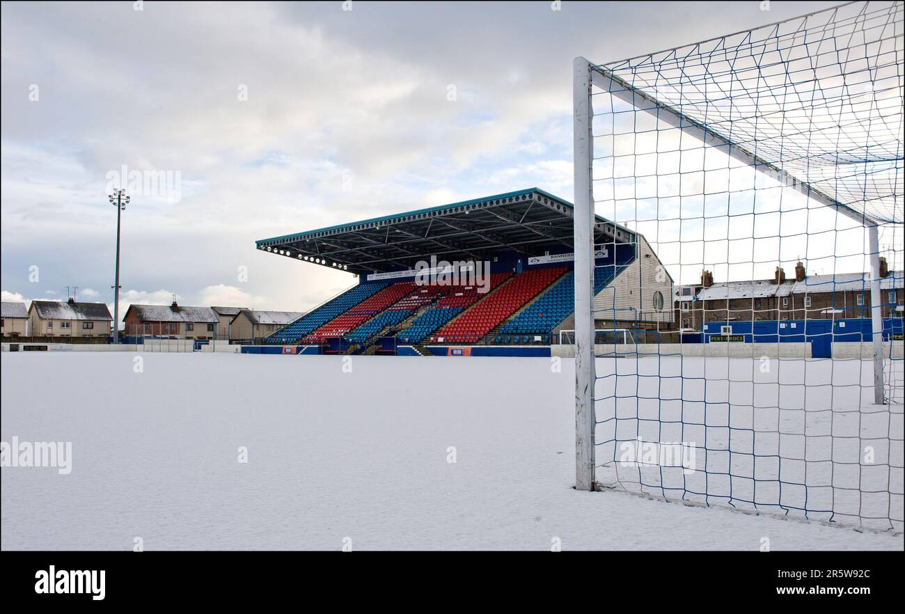 Links Park Stadium, Montrose, Angus, Scozia Foto Stock