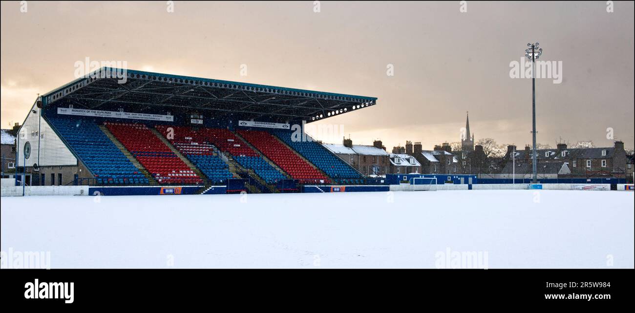 Links Park Stadium, Montrose, Angus, Scozia Foto Stock