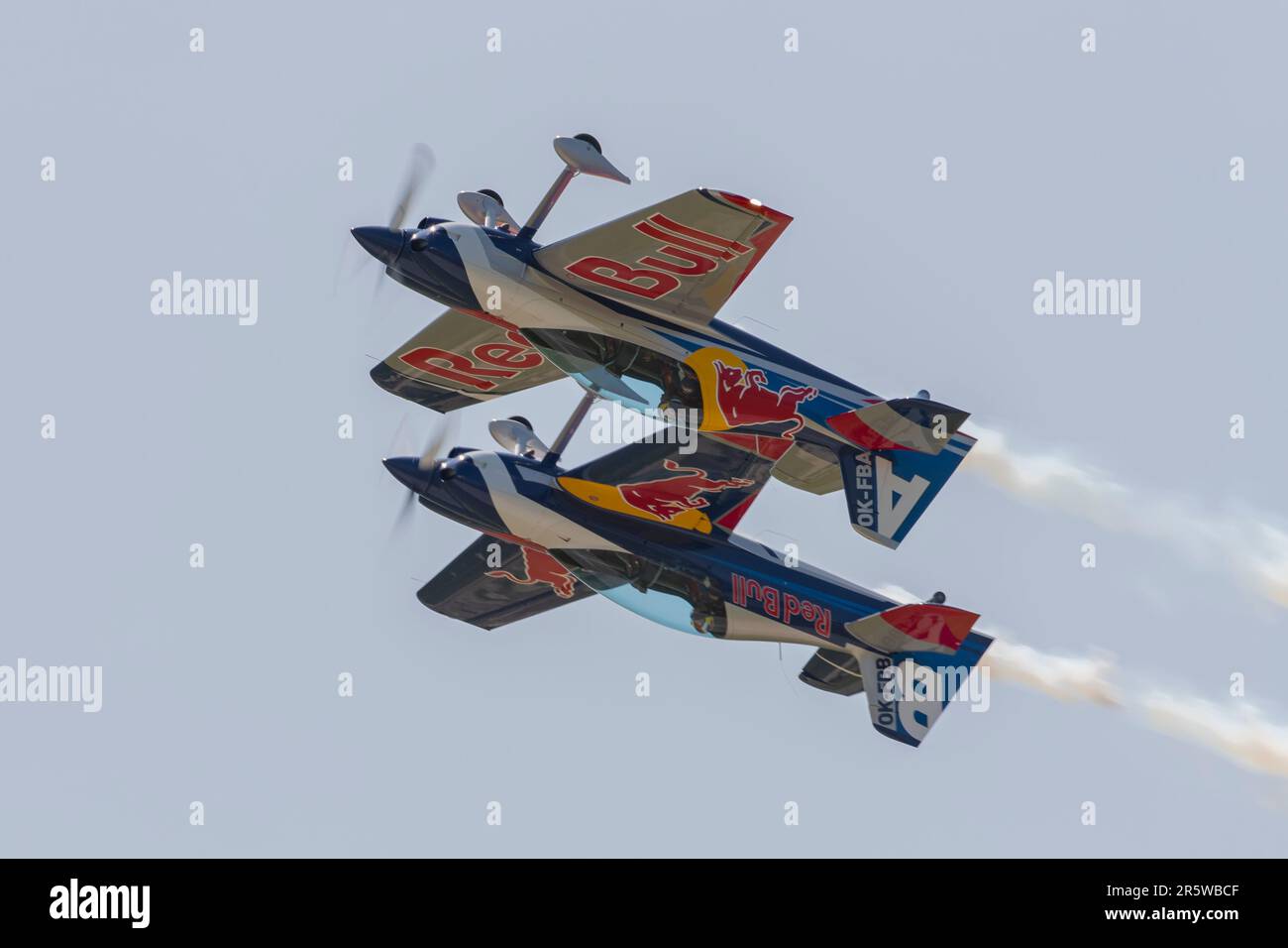 Flying Bulls al Pardubice Air Show 2023 a Pardubice, Repubblica Ceca Foto Stock