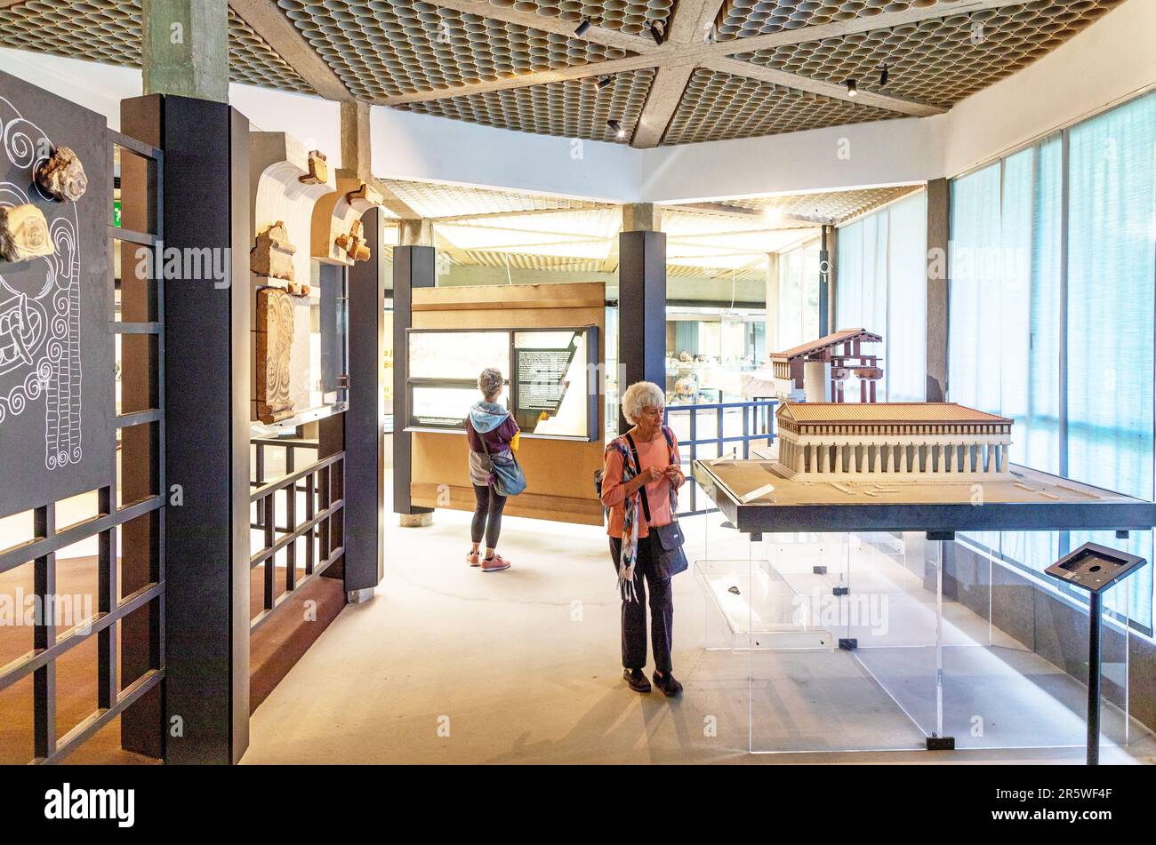 Interni del Museo Archeologico di Siracusa Sicilia Itaky Foto Stock