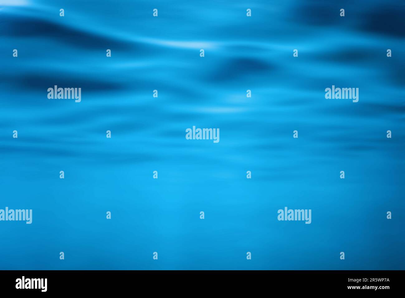 Superficie subacquea del mare, sfondo blu, sfondo delle onde Foto Stock