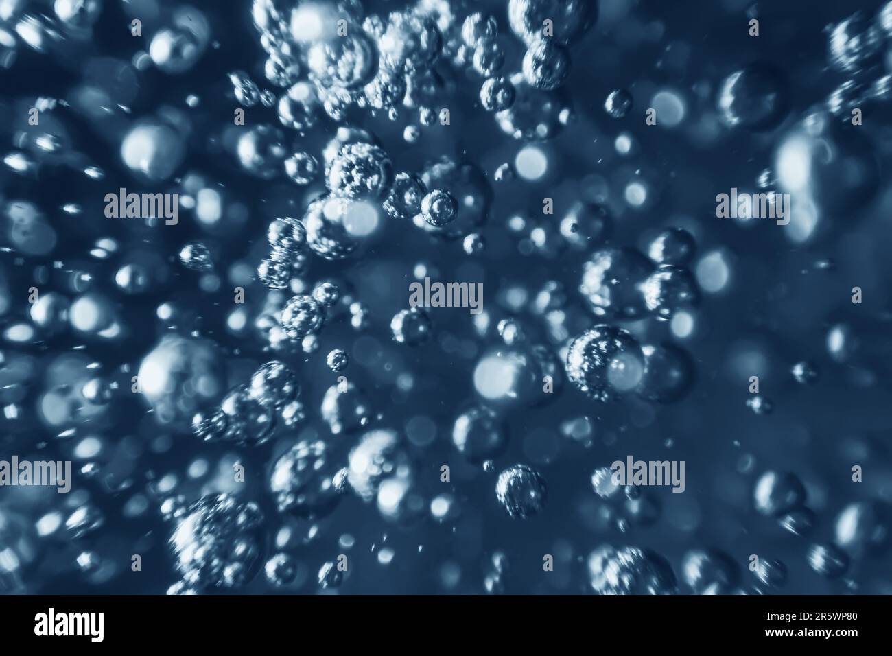 Bolle d'aria, bolle d'acqua Abstract background. Foto Stock