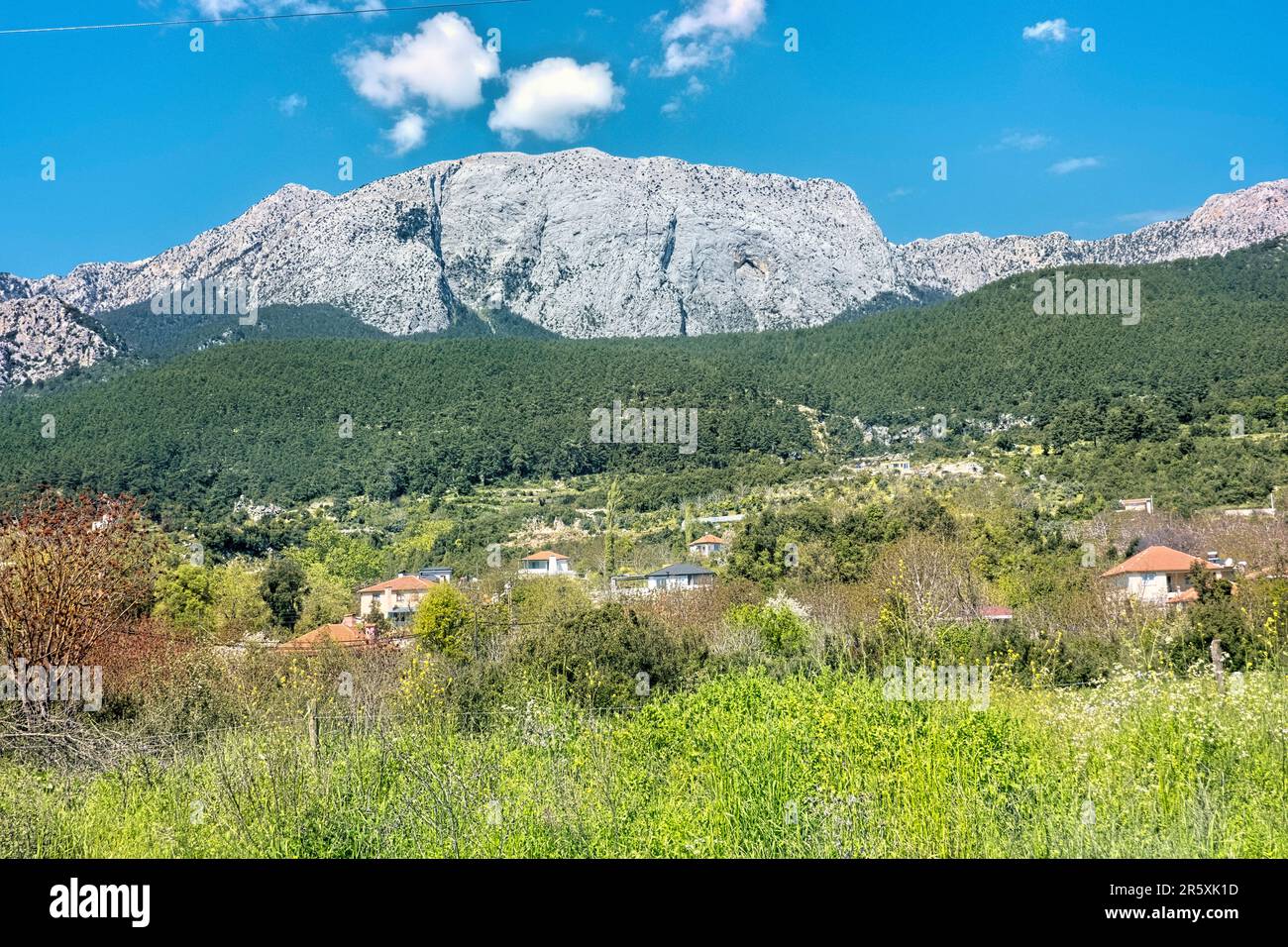 Splendido scenario sulla Via Licia, Gedelme, Antalya, Turchia Foto Stock