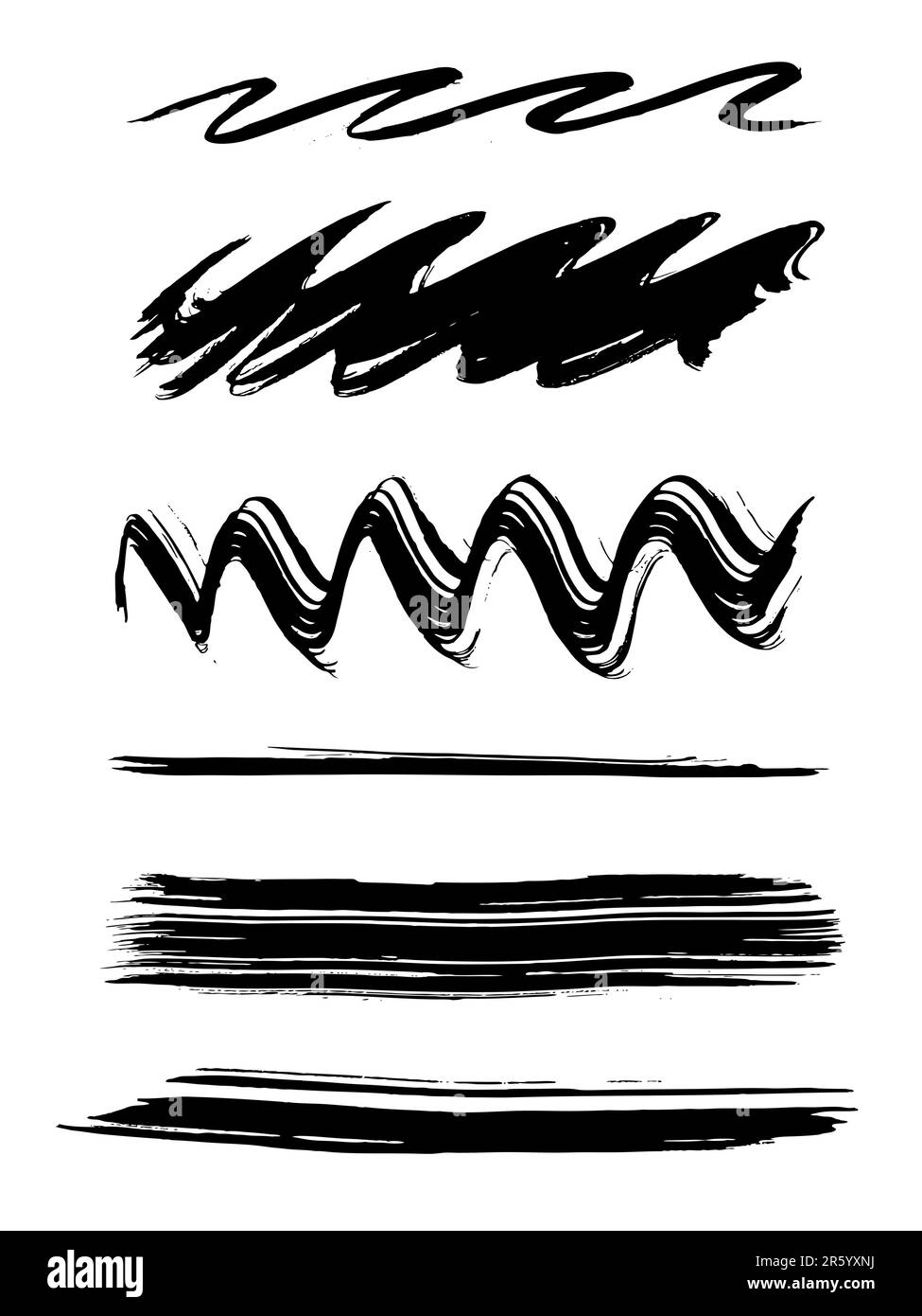 Pennelli pronti per l'uso Illustrazione Vettoriale