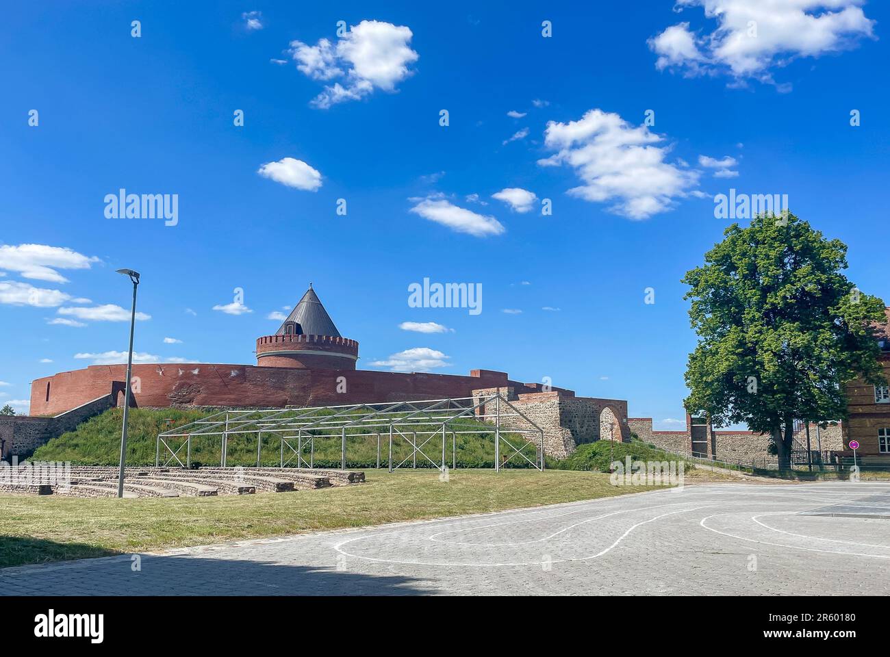 castello lindau nella germania orientale, sassonia-anhalt Foto Stock