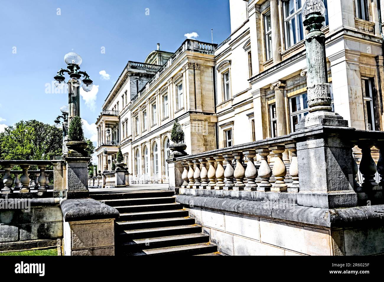 Essen: Villa Huegel (Ruhrgebiet, Nordrhein-Westfalen, Deutschland) Foto Stock