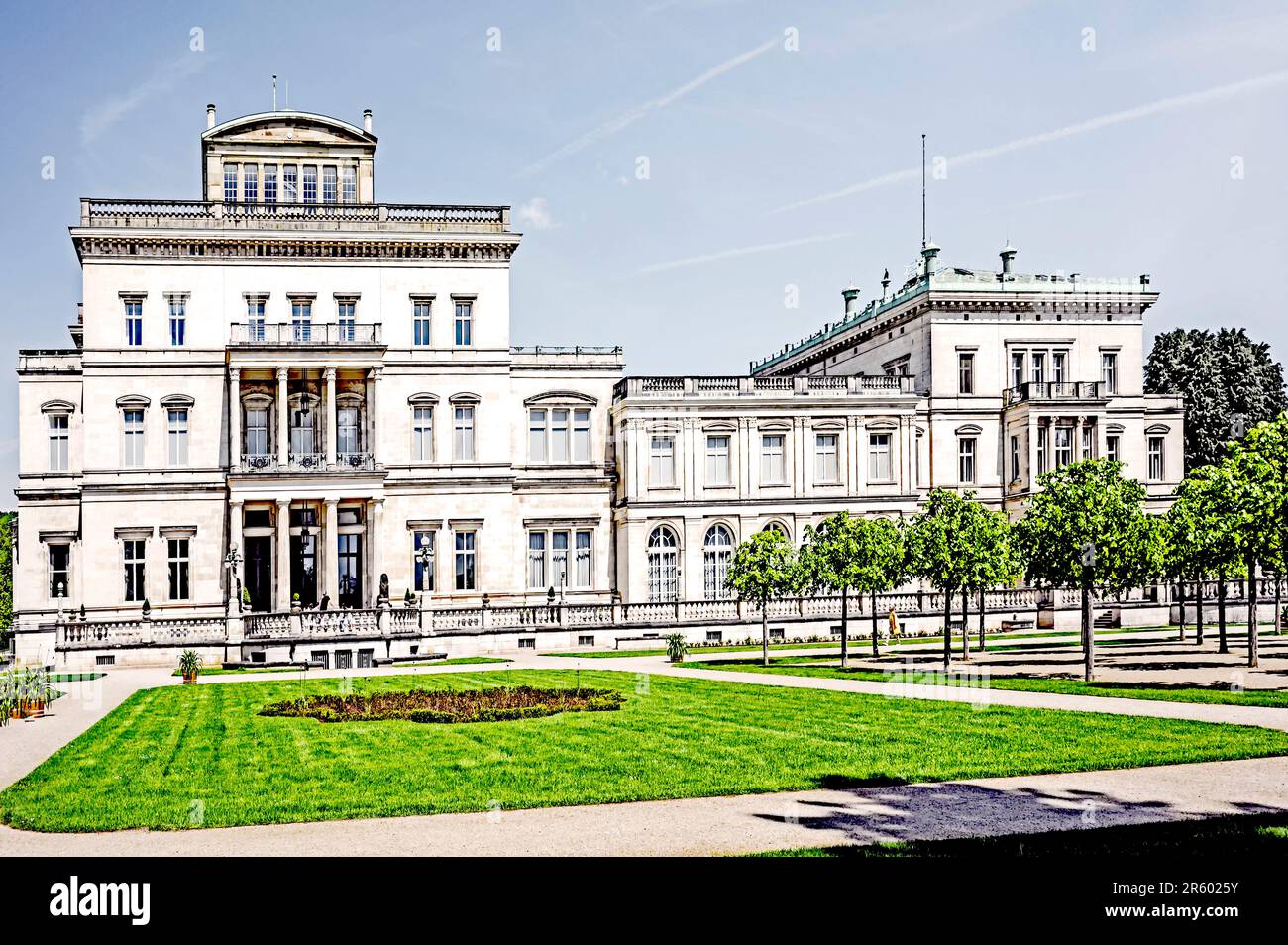 Essen: Villa Huegel (Ruhrgebiet, Nordrhein-Westfalen, Deutschland) Foto Stock