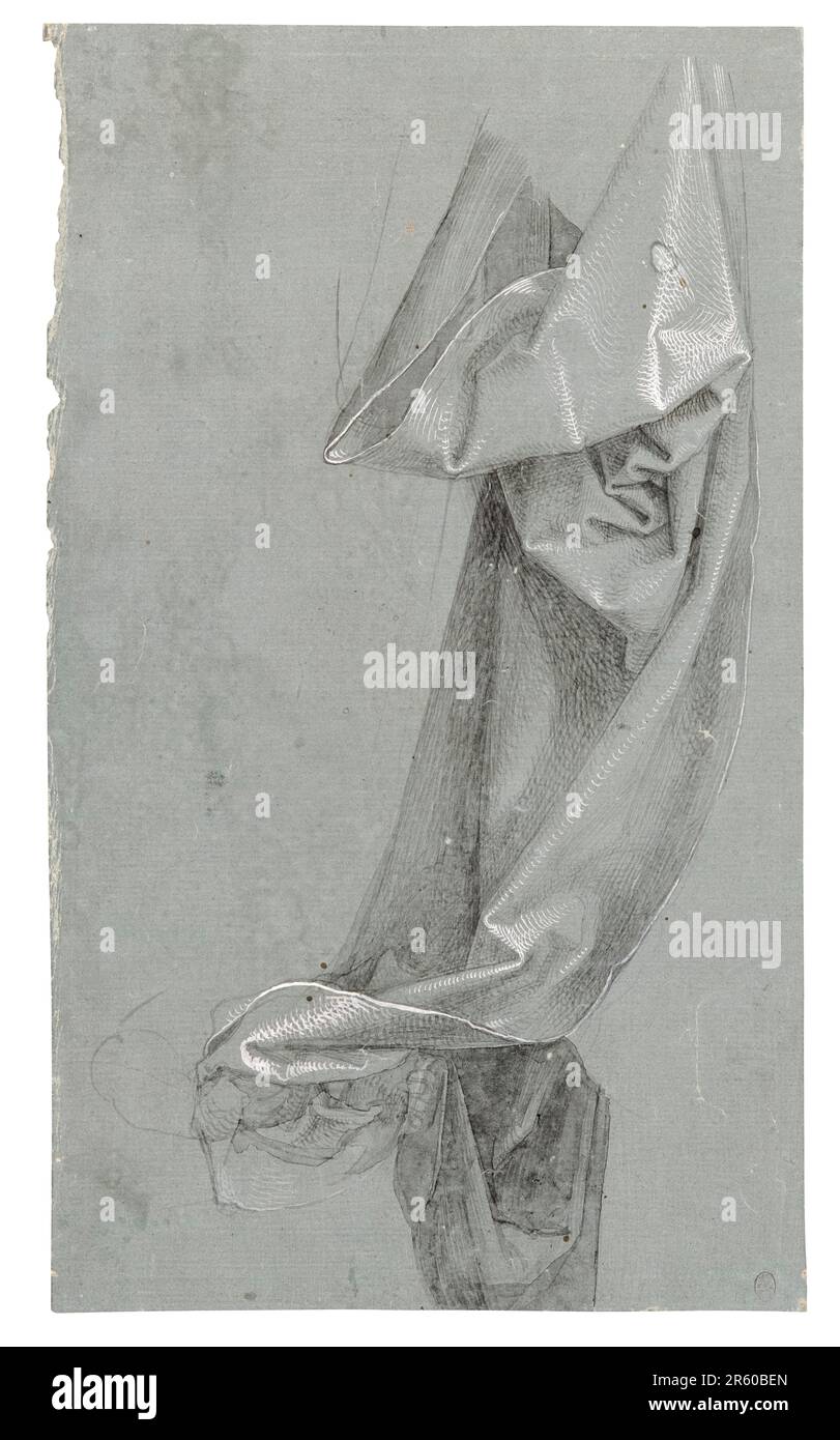 Albrecht Durer, Drapery Study, disegno, 1508 Foto Stock