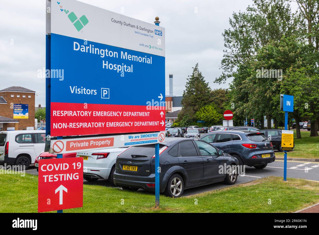 Darlington Memorial Hospital, Darlington, Inghilterra, Regno Unito Foto Stock