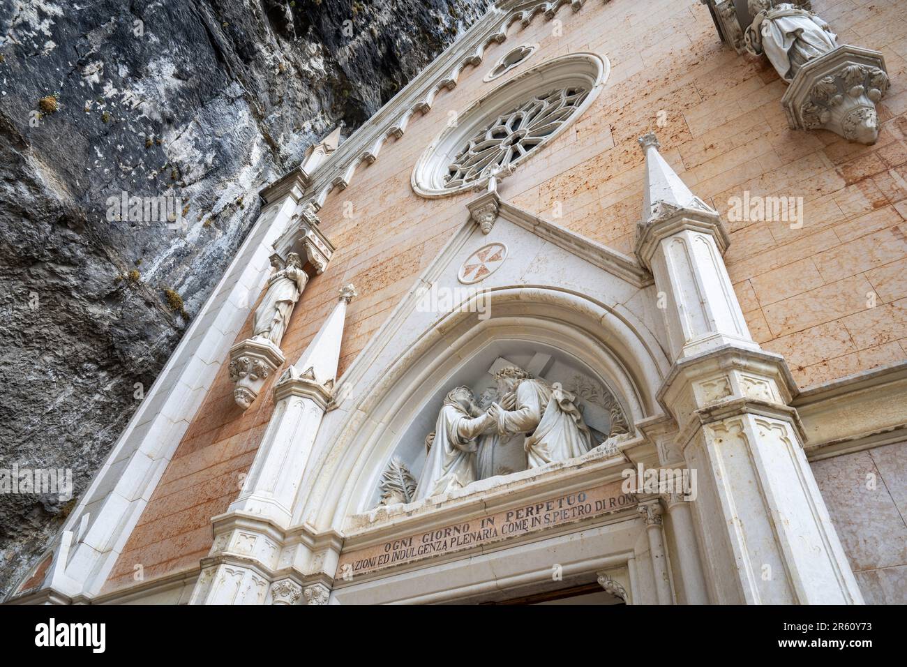 Santuario di nostra Signora della Corona, Distretto di Spiazzi, Caprino Veronese, Veneto, Italia, Europa Foto Stock