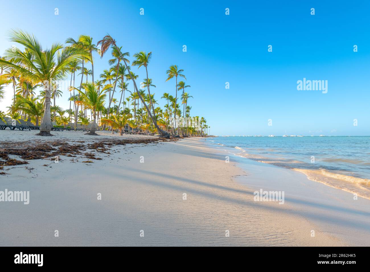 Bavaro Beach a Punta Cana nella Repubblica Dominicana Foto Stock