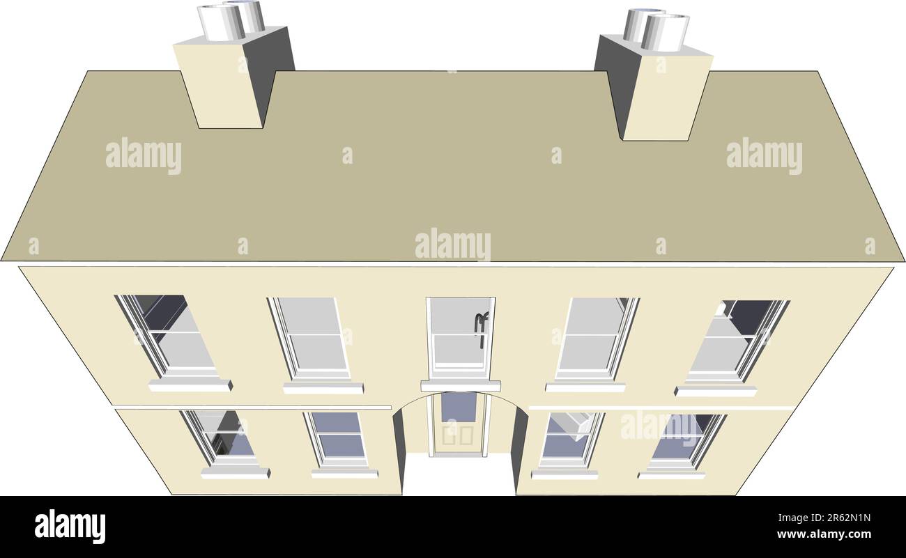 Casa/ufficio di Architect in formato vettoriale. Ogni caratteristica di ogni edificio, incluse porte e finestre, può essere modificata o colorata in base alle esigenze. Illustrazione Vettoriale Casa/ufficio di Architect in formato vettoriale. Ogni caratteristica di ogni edificio, incluse porte e finestre, può essere modificata o colorata in base alle esigenze. Illustrazione Vettoriale
