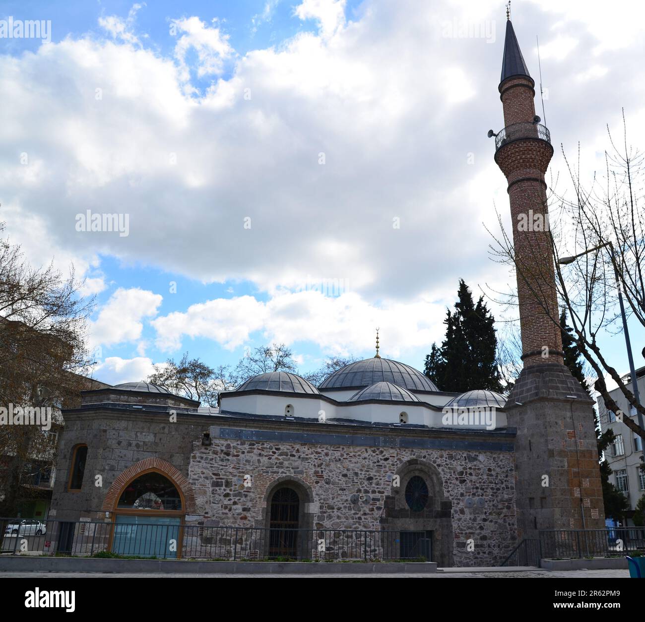Situata nella città di Usak, Turchia, la Grande Moschea è stata costruita nel 1419. Foto Stock