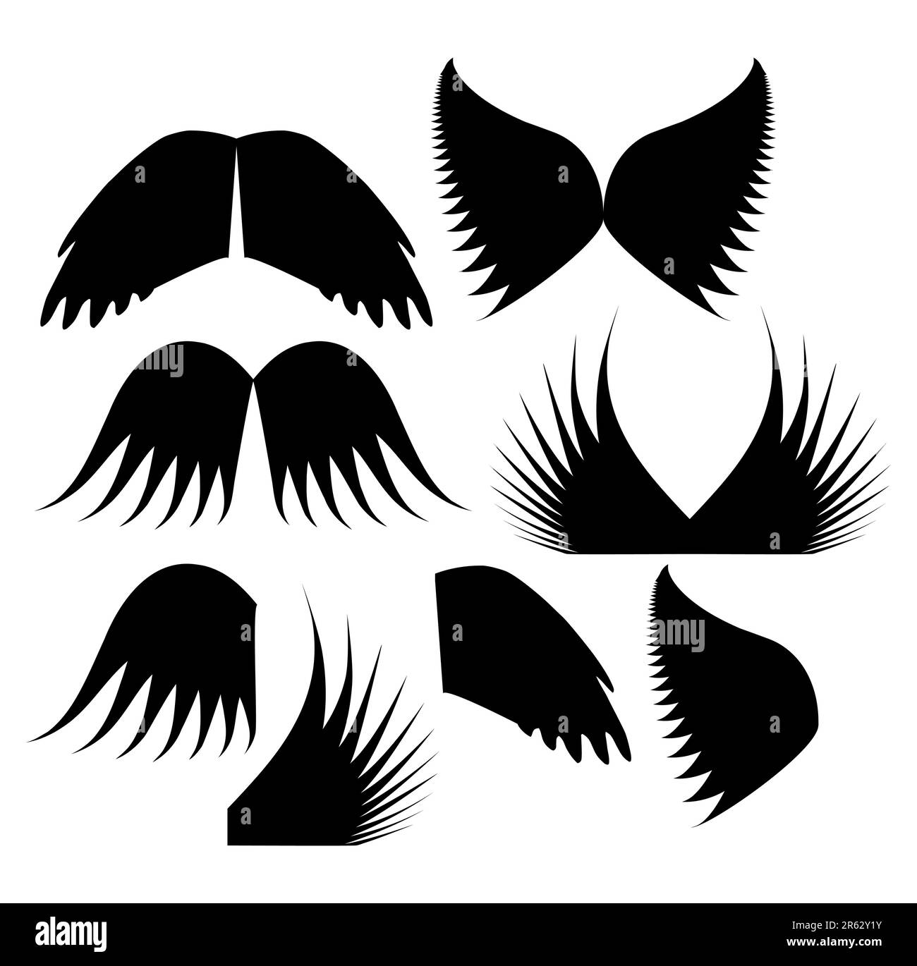 Raccolta Wings vettoriali Illustrazione Vettoriale