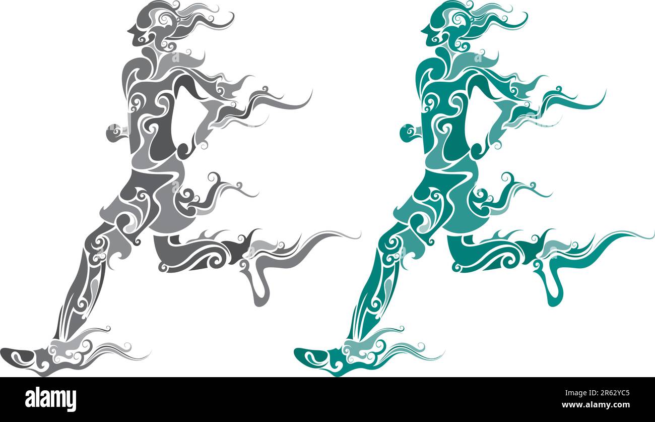 Design a due colori con motivo a conchiglia. Illustrazione Vettoriale