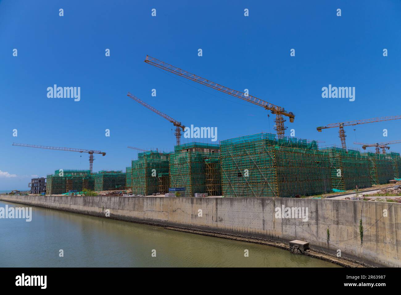 Costruzione Hainan Foto Stock