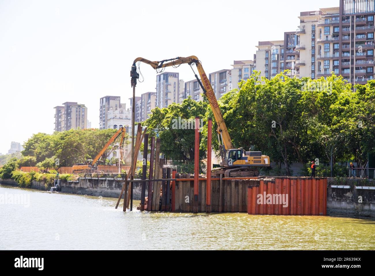 Costruzione Hainan Foto Stock