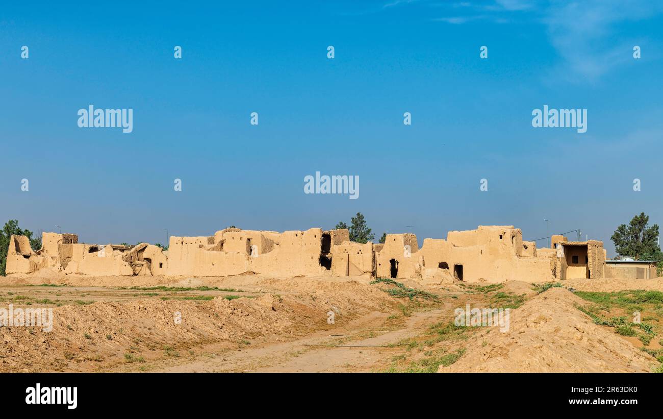 Vecchie rovine - avamposto - Muzahmiyah Foto Stock