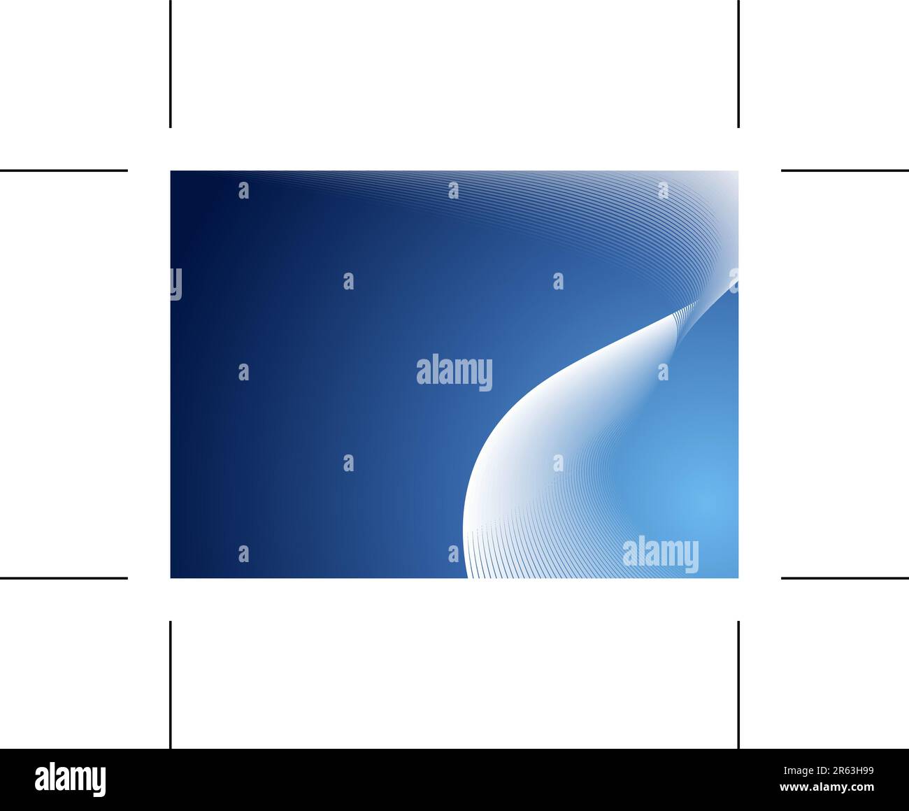 Una immagine di una onda blu sullo sfondo. Illustrazione Vettoriale