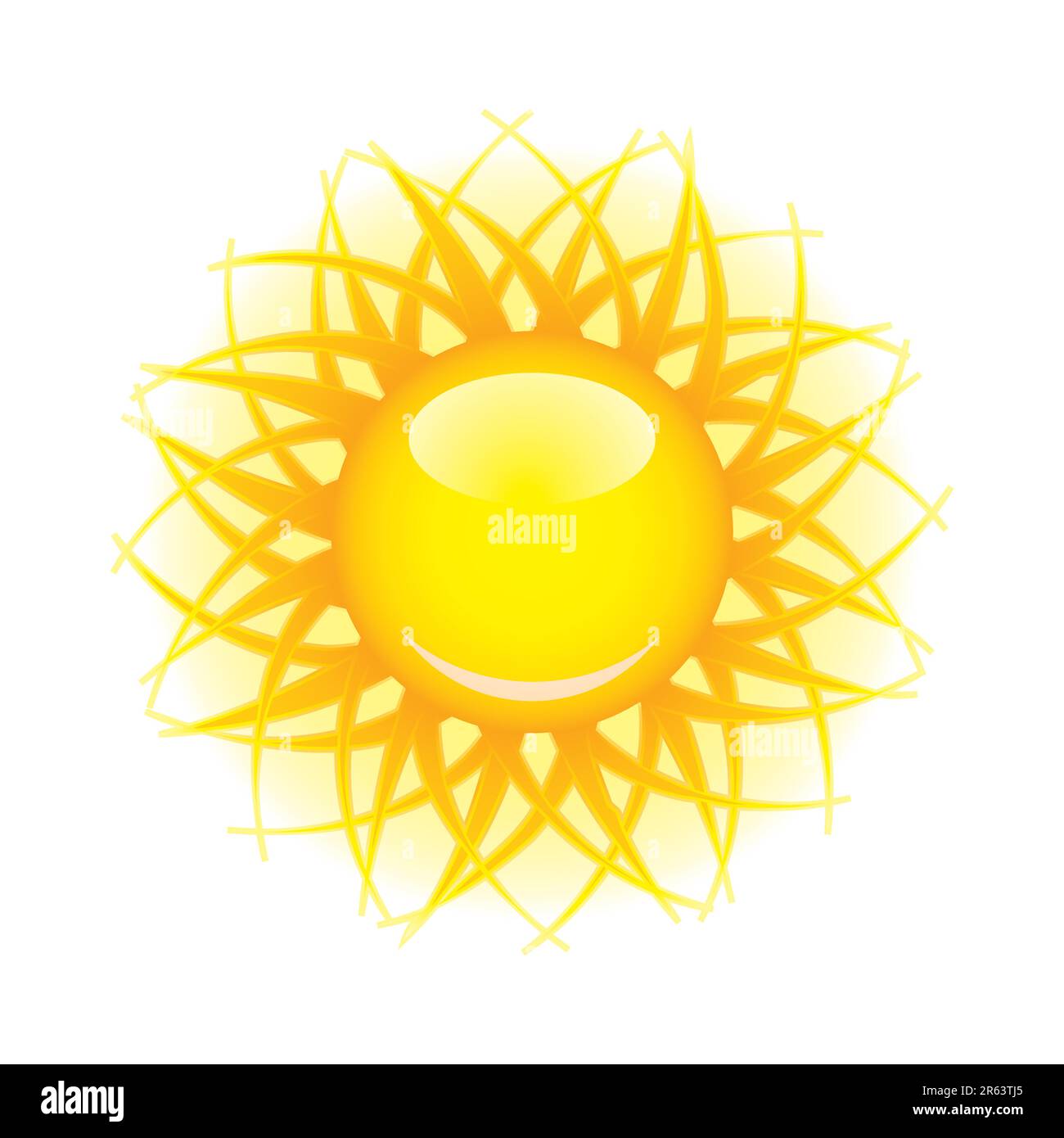 Icona del sole Illustrazione Vettoriale