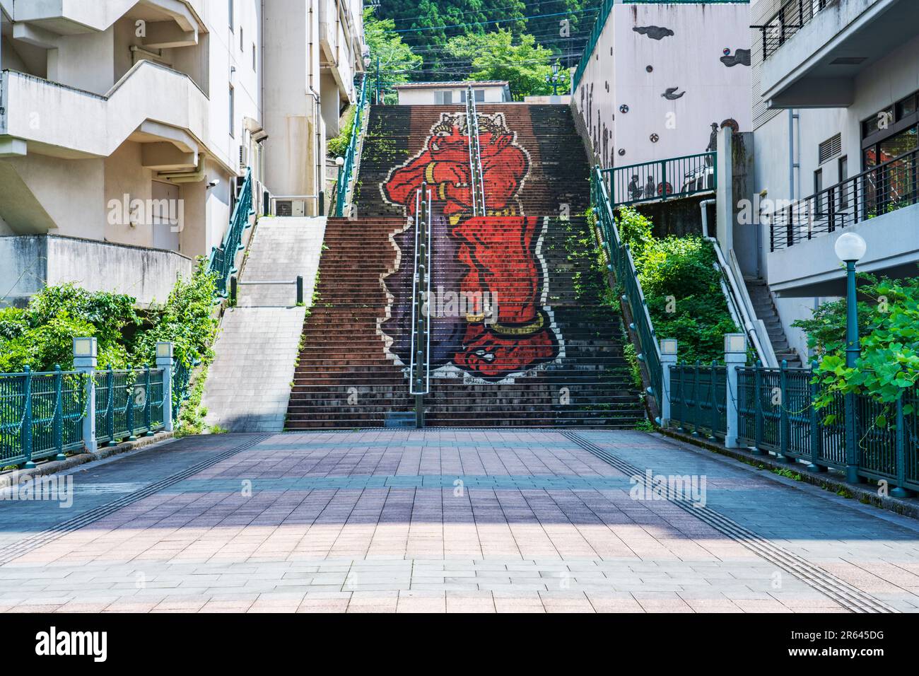 Ponte Fureai a Kinugawa Onsen Foto Stock