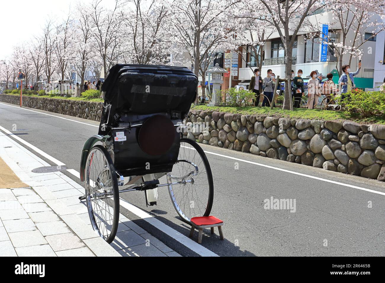 Risciò nell'antica città di Kamakura Foto Stock