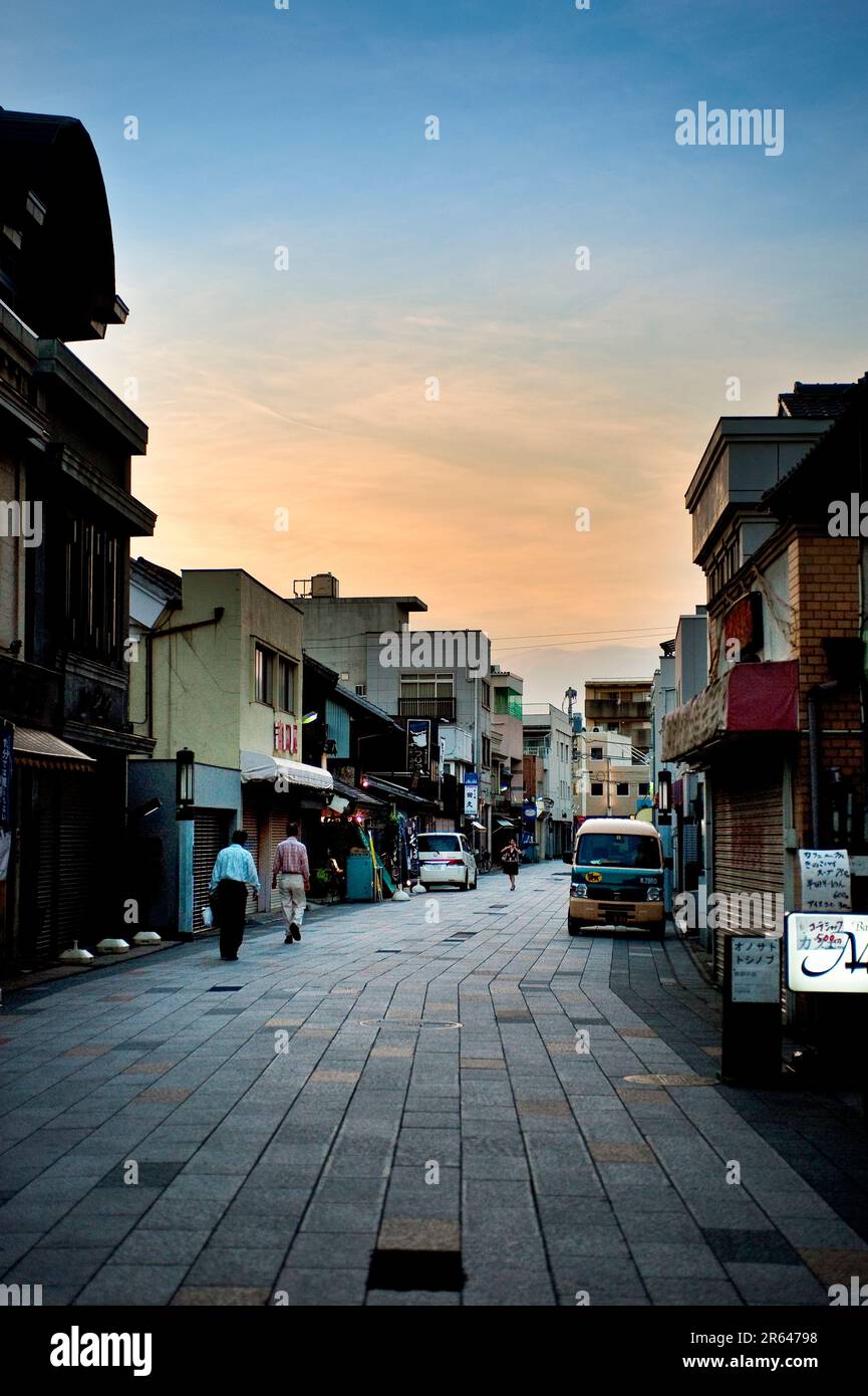 Crepuscolo a Kawagoe Foto Stock