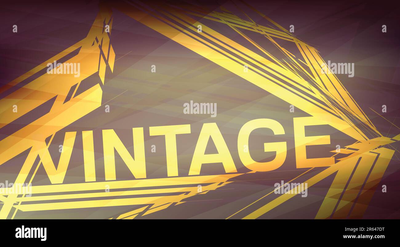 Sfondo vintage astratto con triangolo creativo. Modello grafico vettoriale Illustrazione Vettoriale