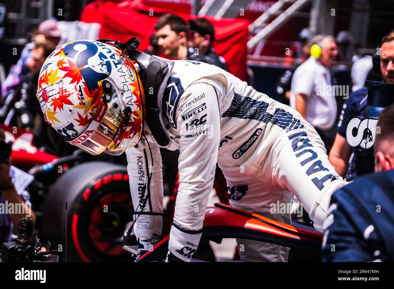 Circuit de Barcelona-Catalunya, Barcellona, SpainMonaco, 4,Giugno.2023: Yuki Tsunoda, durante il Gran Premio di Formula uno di Monaco Foto Stock