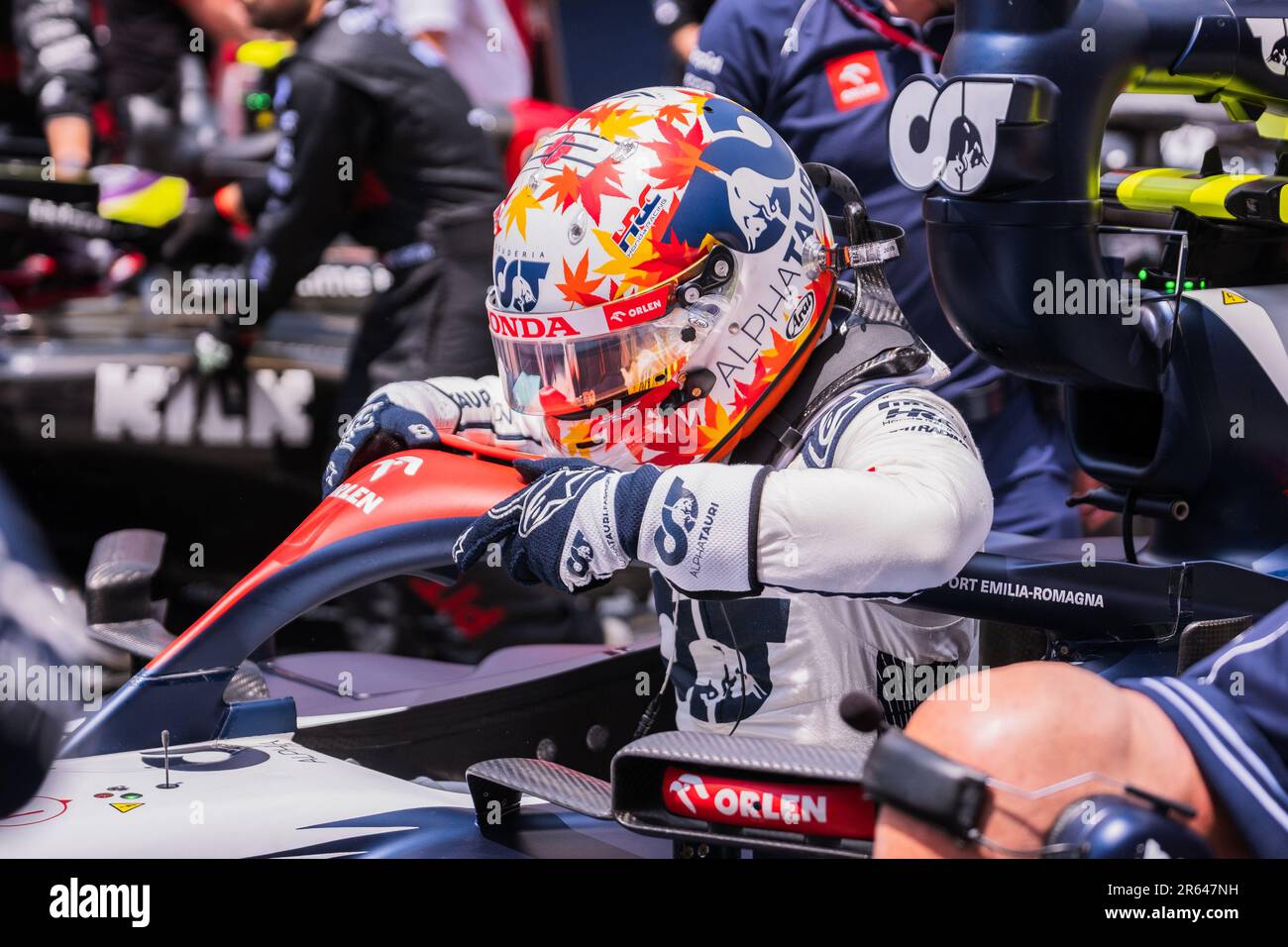 Circuit de Barcelona-Catalunya, Barcellona, SpainMonaco, 4,Giugno.2023: Yuki Tsunoda, durante il Gran Premio di Formula uno di Monaco Foto Stock